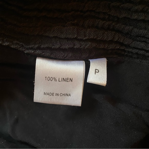 Monday Swimwear – Tahiti Pant in Black Crinkle Linen - Picture 9 of 9